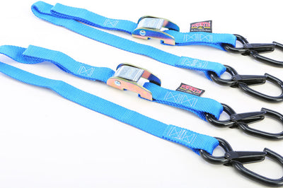Powertye Tie-down Cam Sec Hook Watercra Watercraft 1’’x3’ Red Pair - Blue - Collection