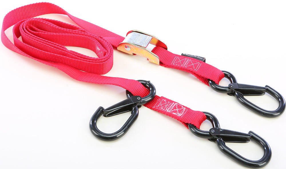 Powertye Tie-down Cam Sec Hook Watercra Watercraft 1’’x8’ Red Each - Collection