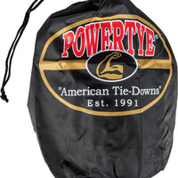 Powertye Tie-down Rat Sec Hooks/swivel 1.5’’x6’ Blk/blk W/storage Bag - Black/Black - Tires & Wheels