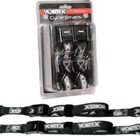Vortex Tie Downs 1’’ 2/pk Blk - Harddrive Products