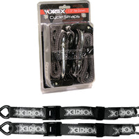 Vortex Tie Downs 1.5’’ 2/pk Blk - Harddrive Products
