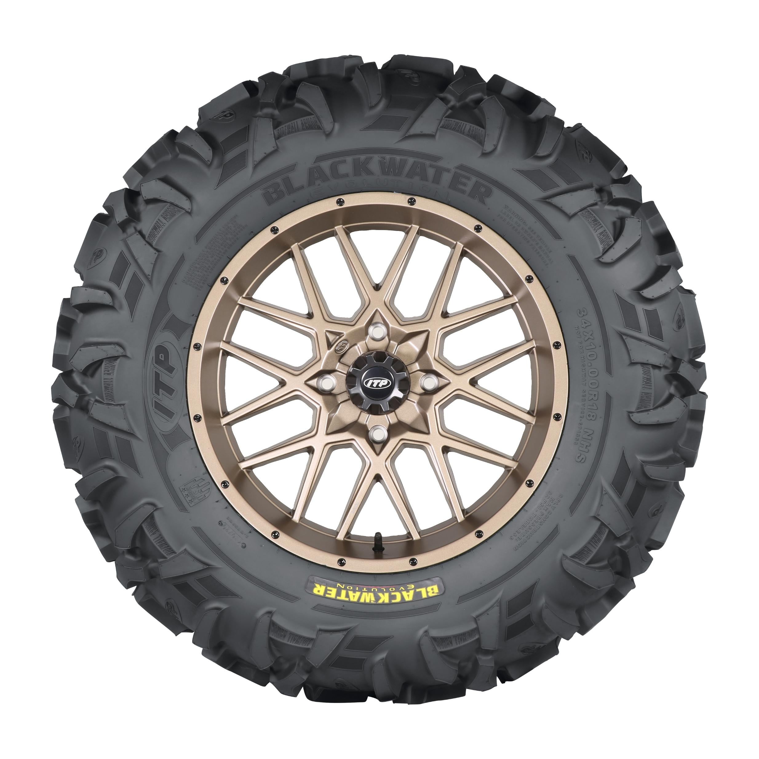 Itp Tire Blackwater F/r 34x10r18 Lr1820lbs Radial - Tires & Wheels