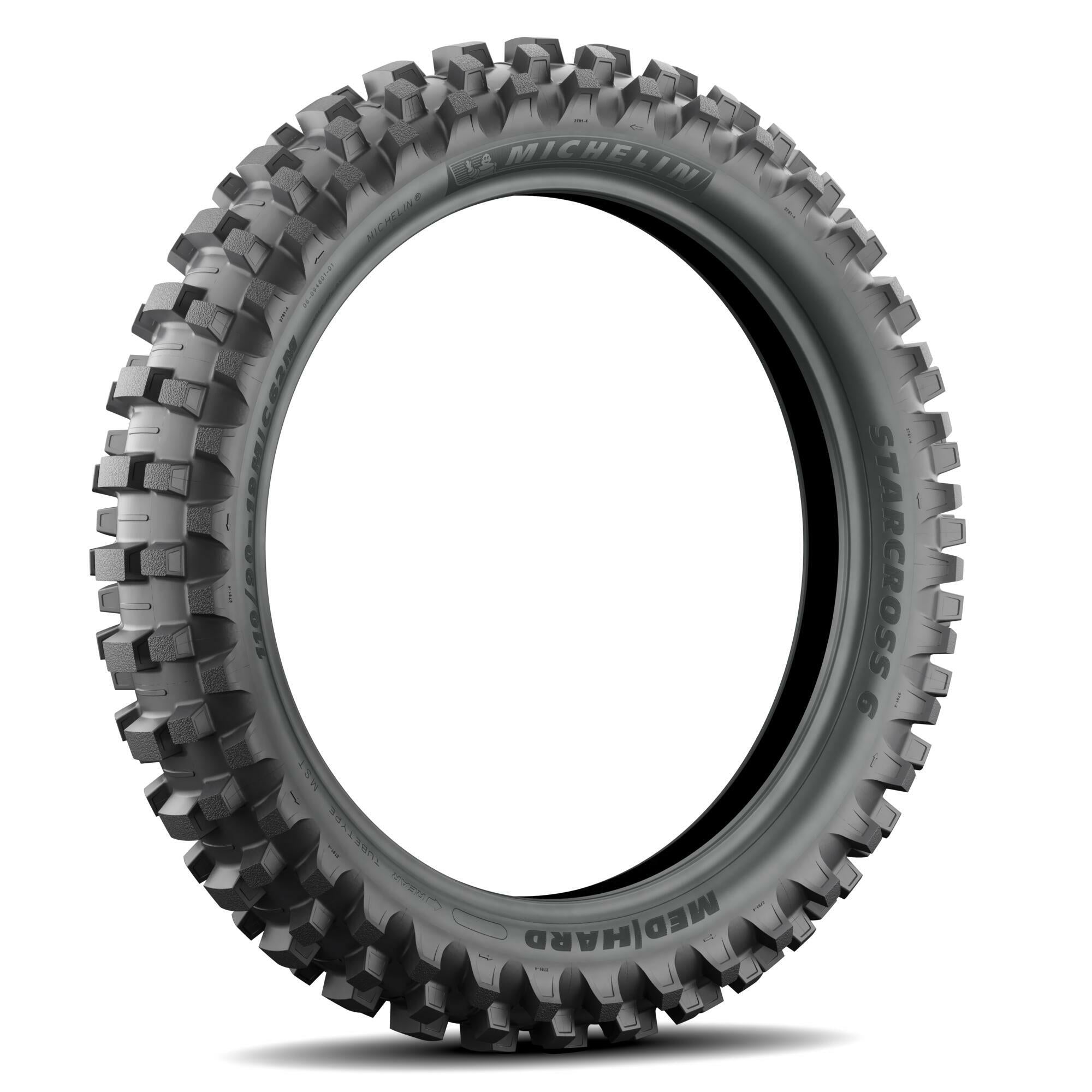 MICHELIN Tire Starcross 6 Med Hard Rear 120/90 18 65m Bias Tt - Tires