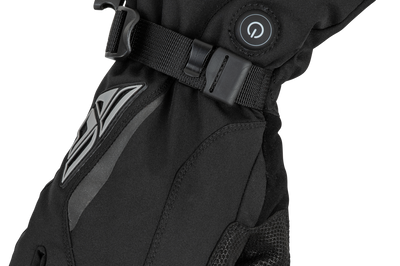 Fly Racing Title Heated Gauntlet Black Xs - 2X-Large - Gear
