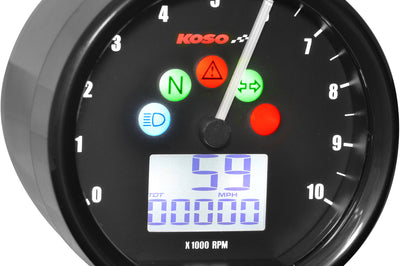 Koso Tnt-02 Speedometer Tachometer Combo Black - Harddrive Products