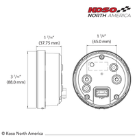 Koso Tnt-05 D80 Multifunction Meter