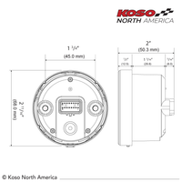 Koso Tnt-05r D60 Tachometer