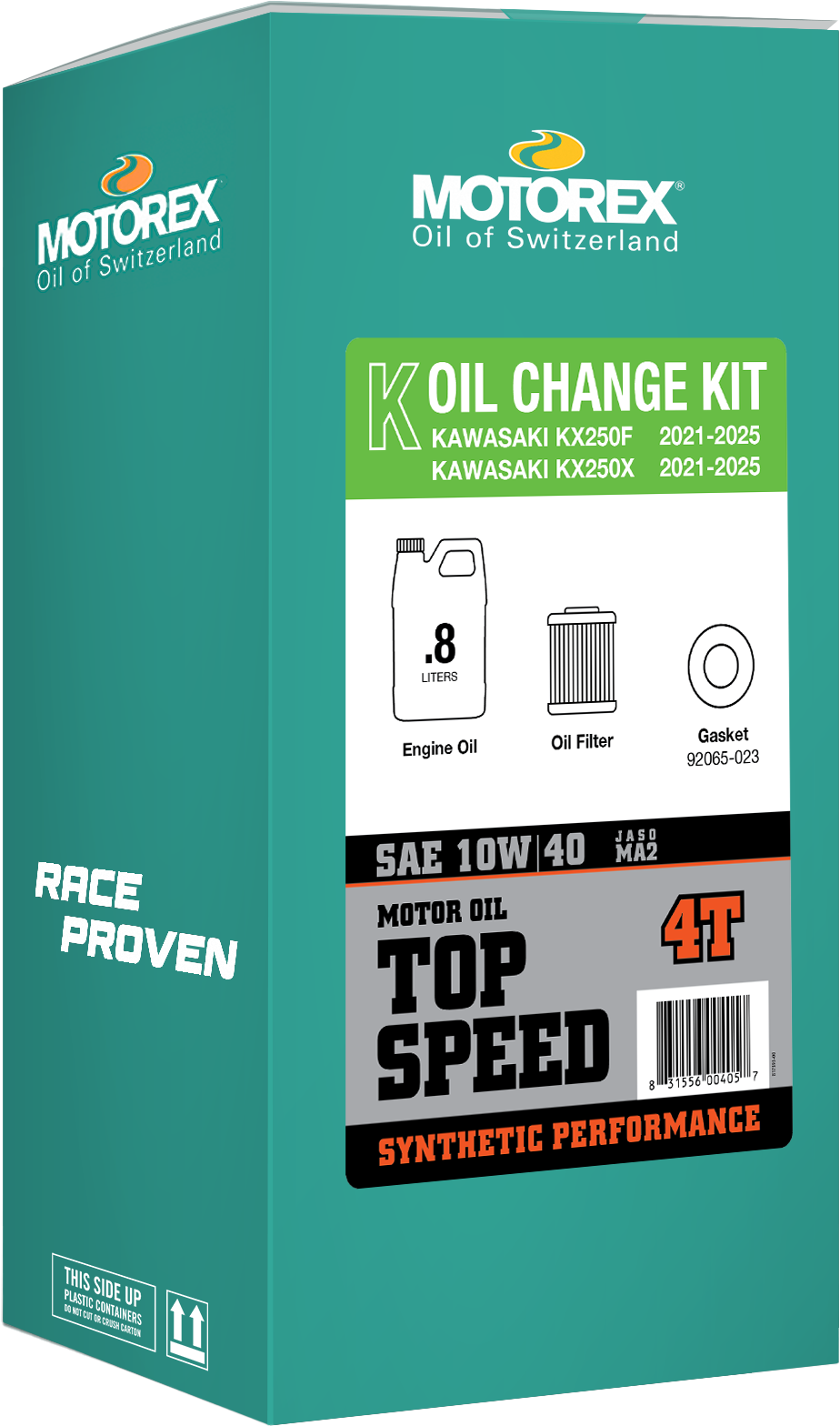 MOTOREX Top Speed Oil Change Kit 0.80l 10w/40 Kaw