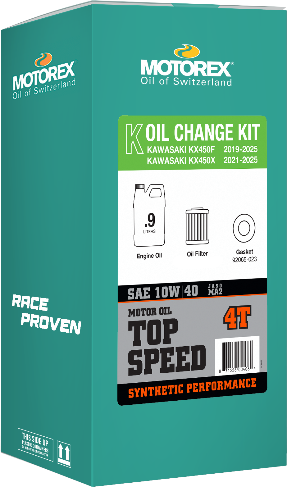 MOTOREX Top Speed Oil Change Kit 0.90l 10w/40 Kaw