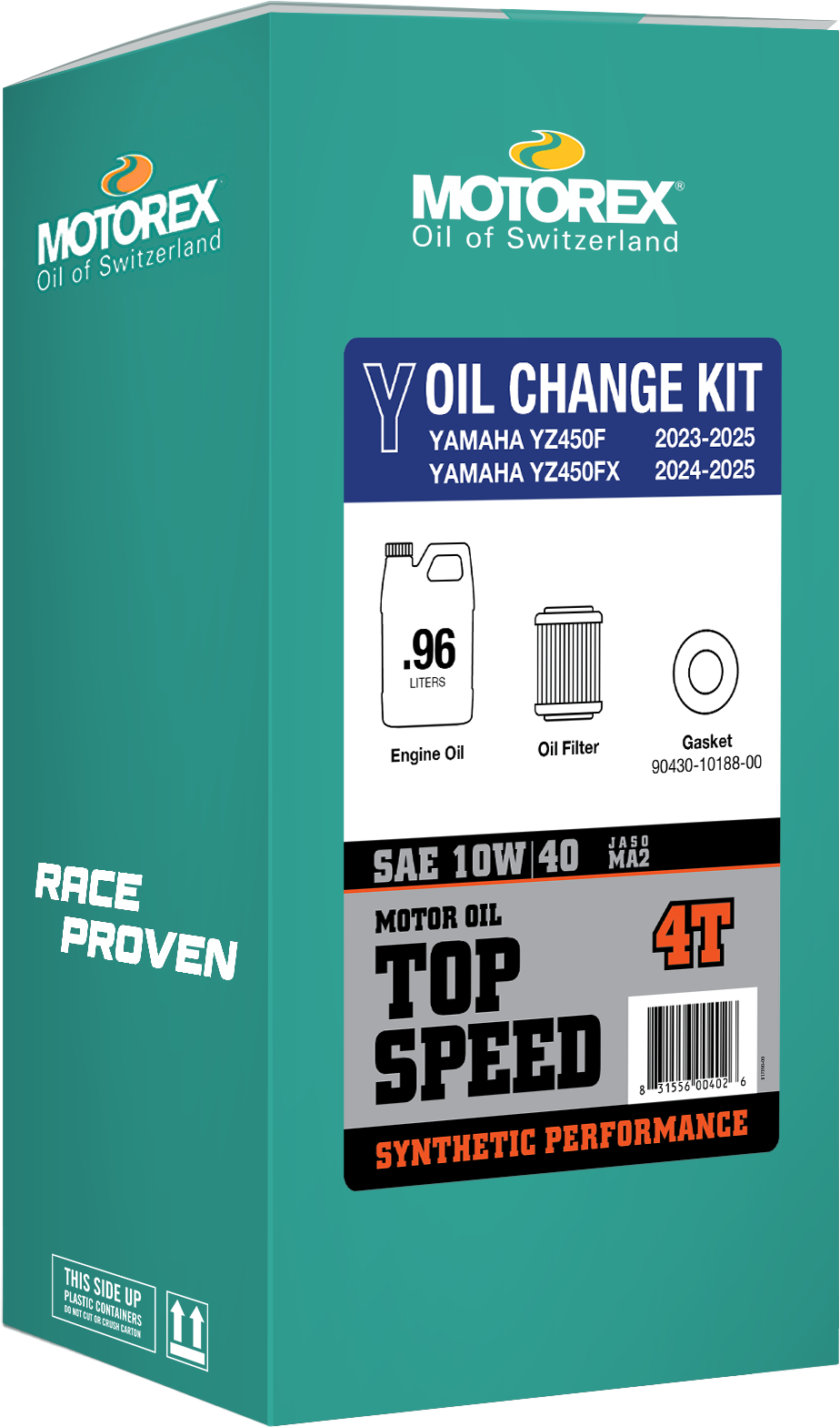 MOTOREX Top Speed Oil Change Kit 0.96l 10w/40 Yam