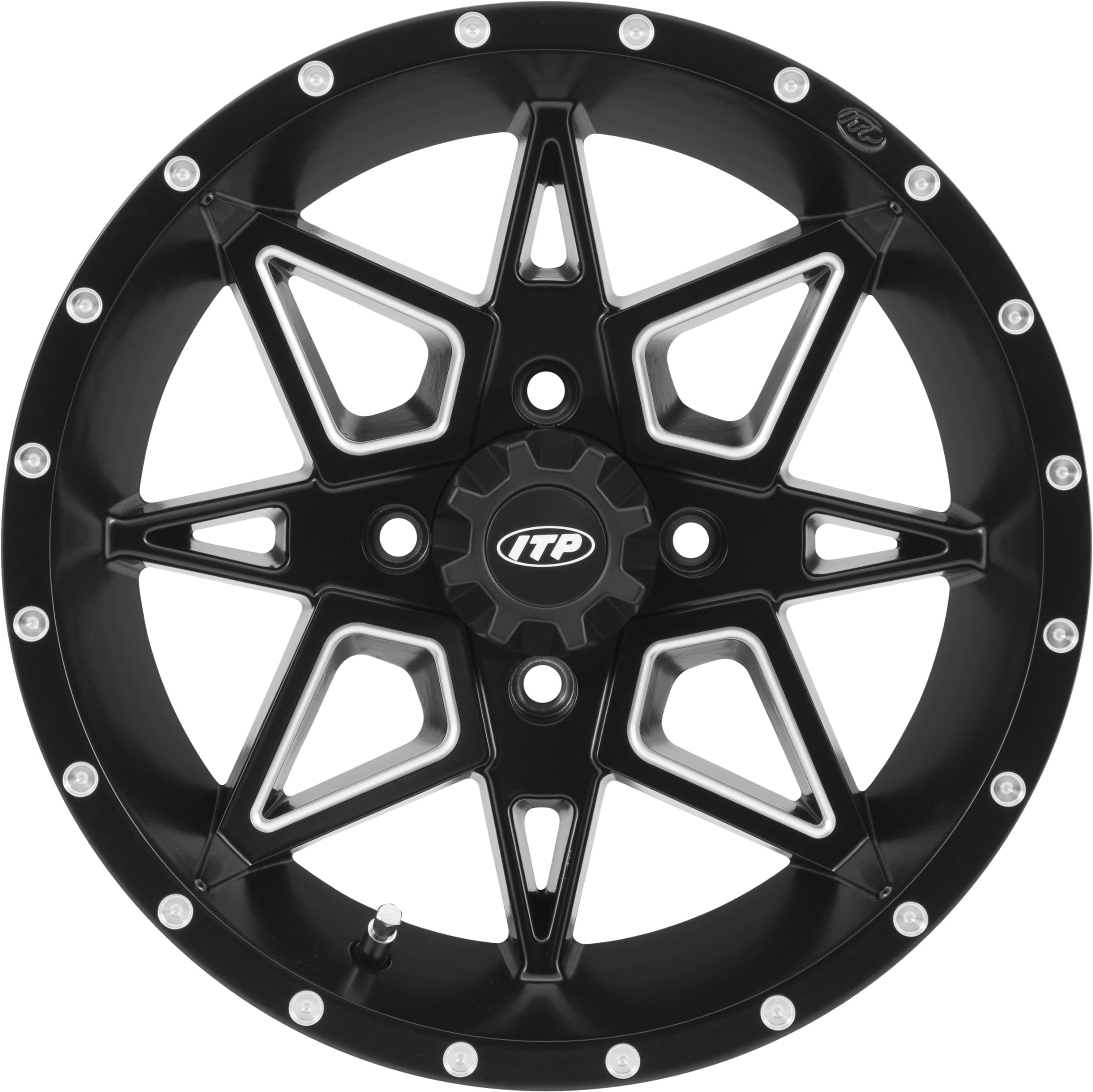 Itp Tornado 14x7 4/110 5 + 2 M.blk/mac - Tires & Wheels