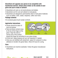 Glovetacts Touchscreen Stickers For Gloves 10/pk Apparel Collection