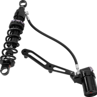 HARDDRIVE Touring Remote Res Shocks 13’’ Hvy Weight Billet Bracket