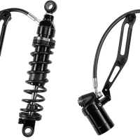 HARDDRIVE Touring Remote Res Shocks 14’’ Std Weight Billet Bracket