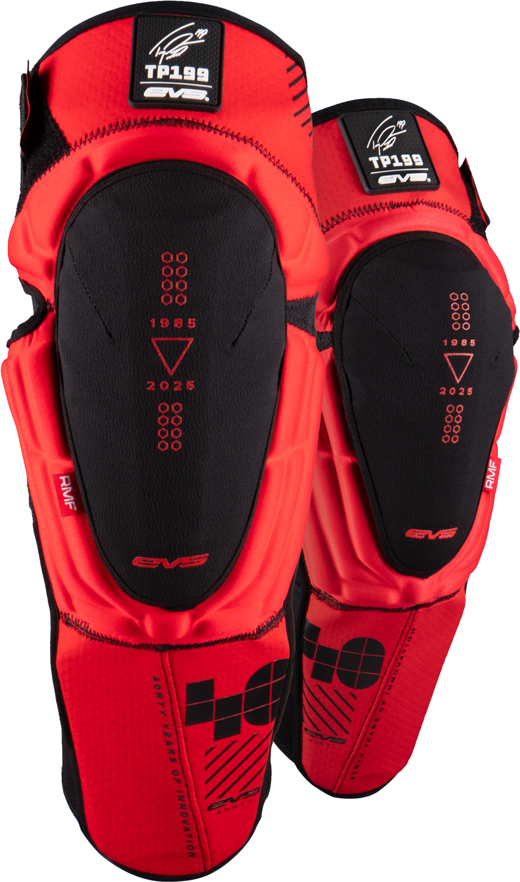 Evs Tp199 Knee/shin Guard Pair Le 40th Anniv Red Sm/md - Large - X-Large