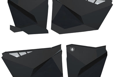 Pro Armor Traditional Doors Ghost Grey - Black - Atv Performance Products