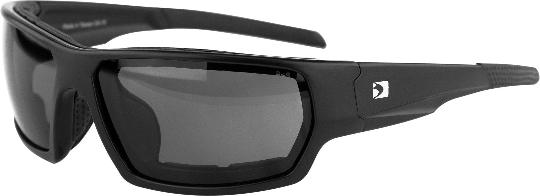 Bobster Tread Sunglasses Matte Black W/clear Lens Removable Foam - Harddrive Products
