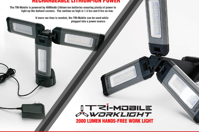 Stkr Tri-mobile Work Light 2000 Lumen - Watercraft Collection