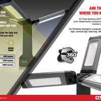 Stkr Tri-mobile Work Light 2000 Lumen - Watercraft Collection
