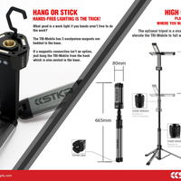 Stkr Tri-mobile Work Light W/tripod 2000 Lumen - Watercraft Collection