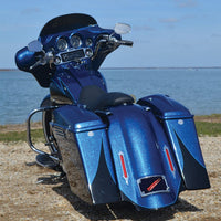 Accutronix Tribal Bag Lights Chrome W/red Lens - Harddrive Products