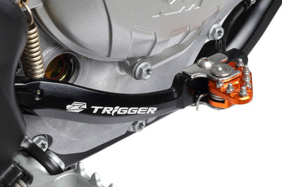 Zeta Trigger Brake Pedal Hus H-blue - Orange - Offroad Collection