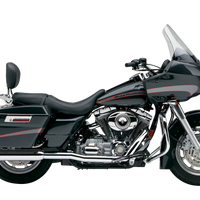 COBRA True Dual Headpipes Black Flh/Flt 95 06