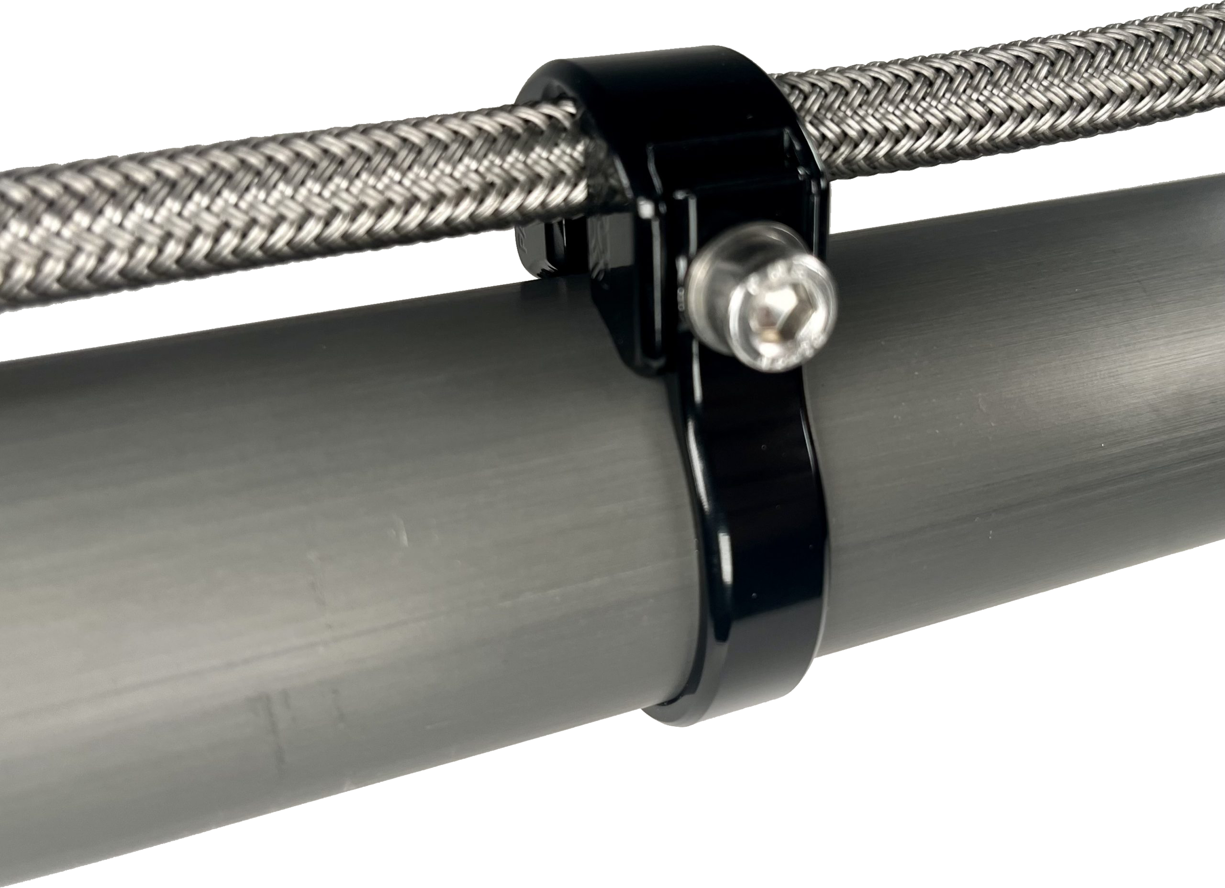 Axia Tubing Mounted Cable/line Silver - Black - Atv Performance Products