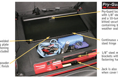 Tuffy Products 07-18 Jeep Wrangler Jk Cubby Cover W/ Key Lock - Roofs & Roof Accessories