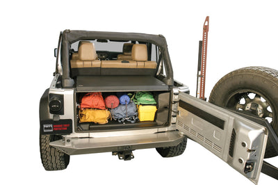 Tuffy Products Jk 2011 + Deluxe Security Deck Enclosure- Black - Roofs & Roof Accessories