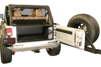 Tuffy Products Jk Unlimited Tailgate Enclosure- Black For 2011+ - Roofs & Roof Accessories