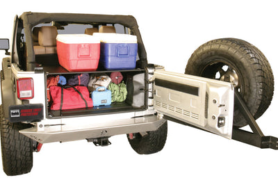 Tuffy Products Jk Unlimited Tailgate Enclosure- Black For 2011+ - Roofs & Roof Accessories