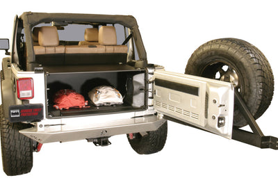 Tuffy Products Jk Unlimited Tailgate Enclosure- Black For 2011+ - Roofs & Roof Accessories