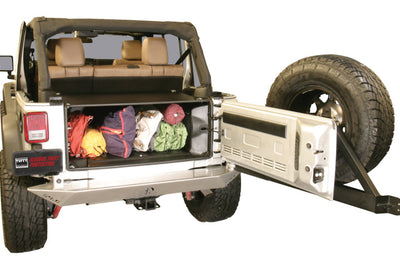 Tuffy Products Jk Unlimited Tailgate Enclosure- Black For 2011+ - Roofs & Roof Accessories