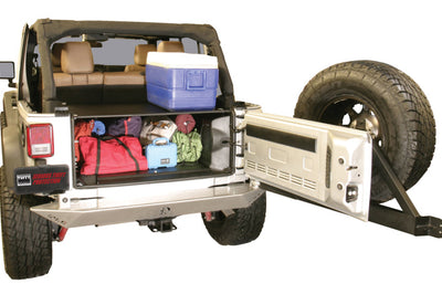 Tuffy Products Jk Unlimited Tailgate Enclosure- Black For 2011+ - Roofs & Roof Accessories