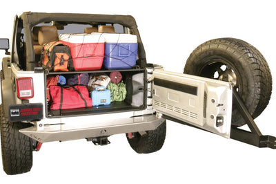 Tuffy Products Jk Unlimited Tailgate Enclosure- Black For 2011+ - Roofs & Roof Accessories