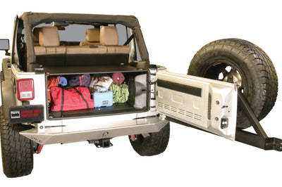 Tuffy Products Jk Unlimited Tailgate Enclosure- Black For 2011+ - Roofs & Roof Accessories