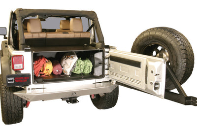 Tuffy Products Jk Unlimited Tailgate Enclosure- Black For 2011+ - Roofs & Roof Accessories
