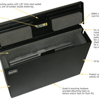 Tuffy Products Laptop Computer Lockbox W/ Keyed Lock - Roofs & Roof Accessories