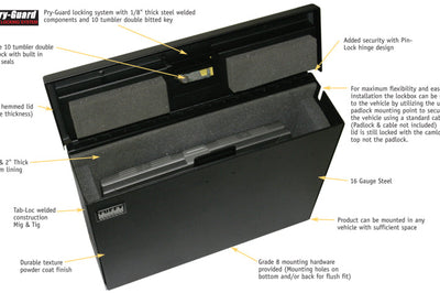 Tuffy Products Laptop Computer Lockbox W/ Keyed Lock - Roofs & Roof Accessories
