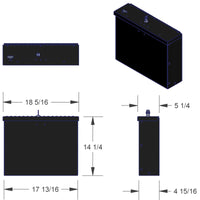 Tuffy Products Laptop Computer Lockbox W/ Keyed Lock - Roofs & Roof Accessories