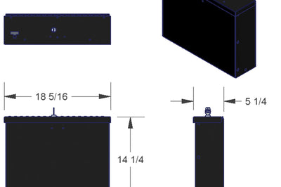Tuffy Products Laptop Computer Lockbox W/ Keyed Lock - Roofs & Roof Accessories