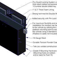 Tuffy Products Laptop Computer Lockbox W/ Keyed Lock - Roofs & Roof Accessories