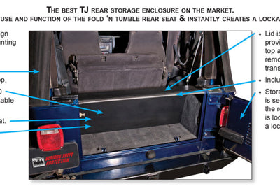 Tuffy Products Tj Tailgate Security Enclosure- 01Blk 9706 Wg - Roofs & Roof Accessories