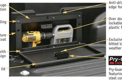 Tuffy Products Toyota Tacoma Truck Bed Security Lockbox - Roofs & Roof Accessories