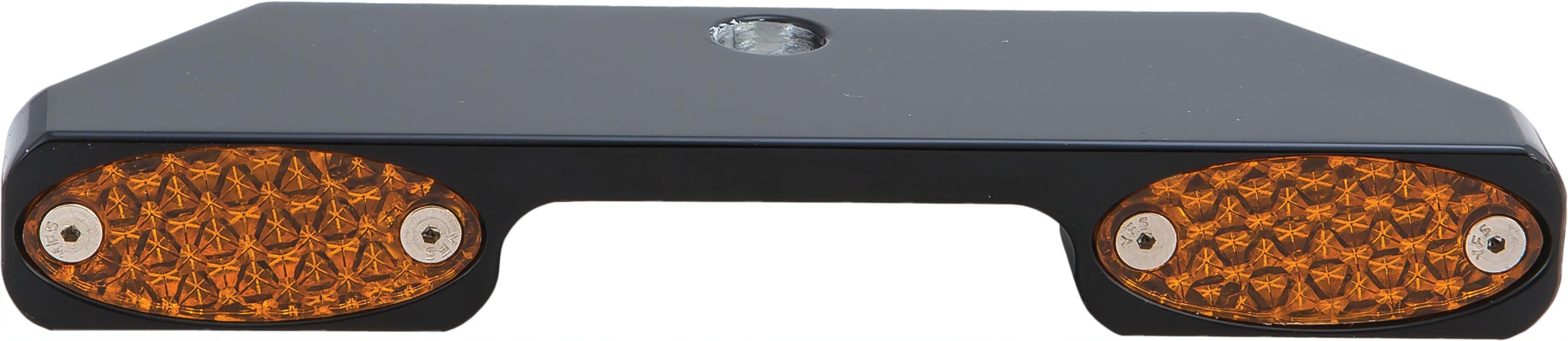 Pro One Turn Signal Bar W/amber Led Wide Glide - Black - Harddrive Products