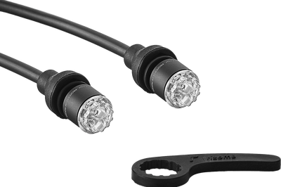 Rizoma Turn Signal Mounting Kit Light Unit Pair Black - Street Collection