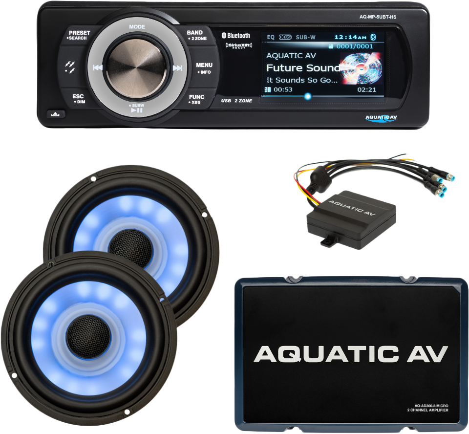Aquatic Av Ultra Harley Package `98-13 Flt/flh - Harddrive Products