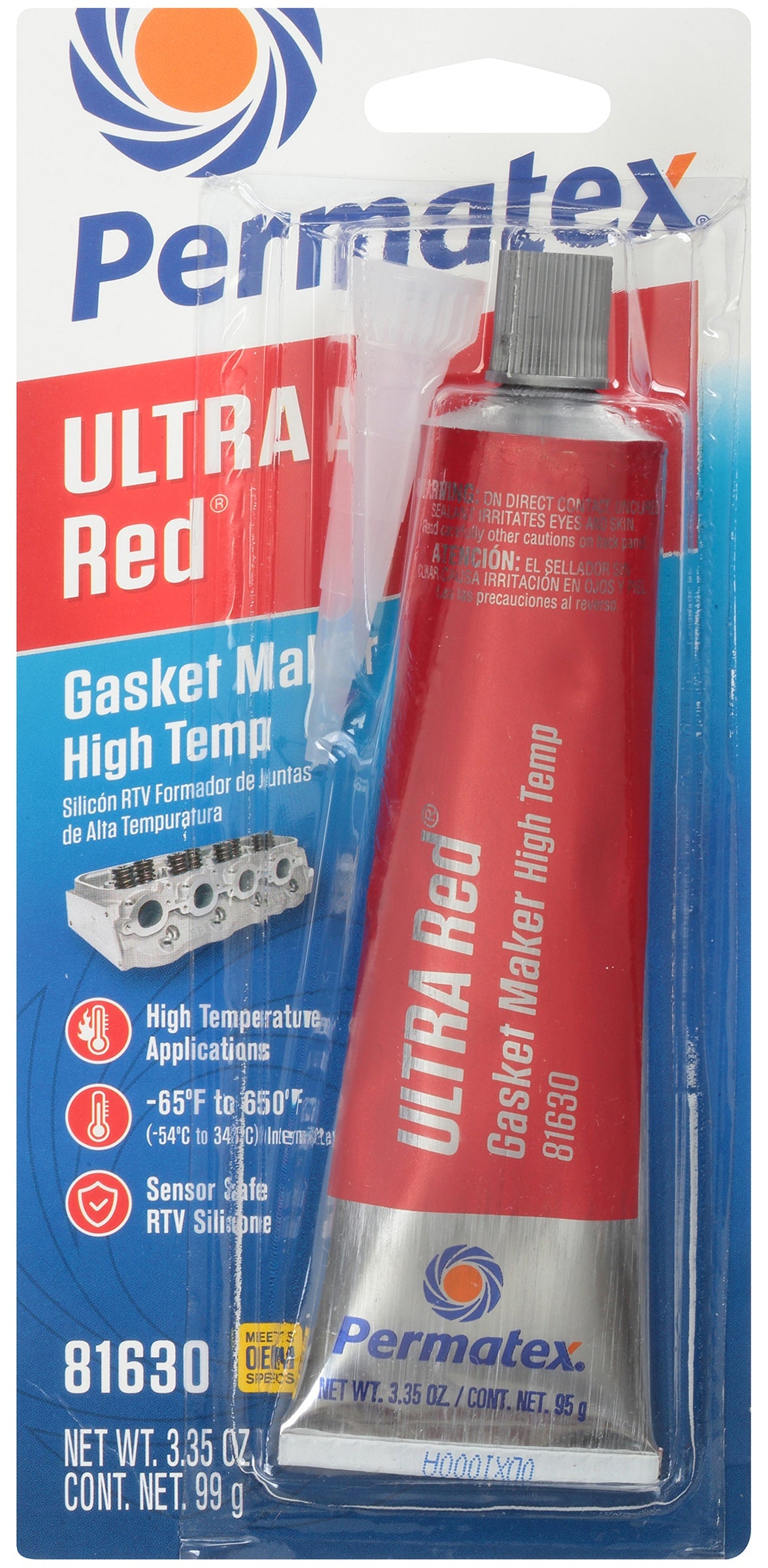 Permatex Ultra Red Rtv Silicone 3.35oz 12/case - Watercraft Collection