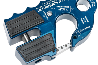 Factor 55 Ultrahook Xtv Winch Shackle Mount Lime Green - Blue - Atv Performance Products